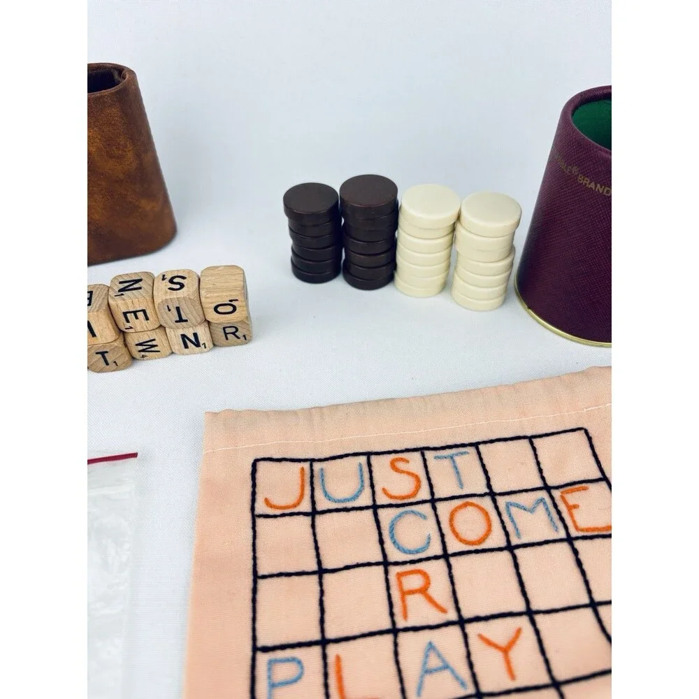Vintage 60's Scrabble Crossword‎ Cubes Board Game Pieces Replacement Parts